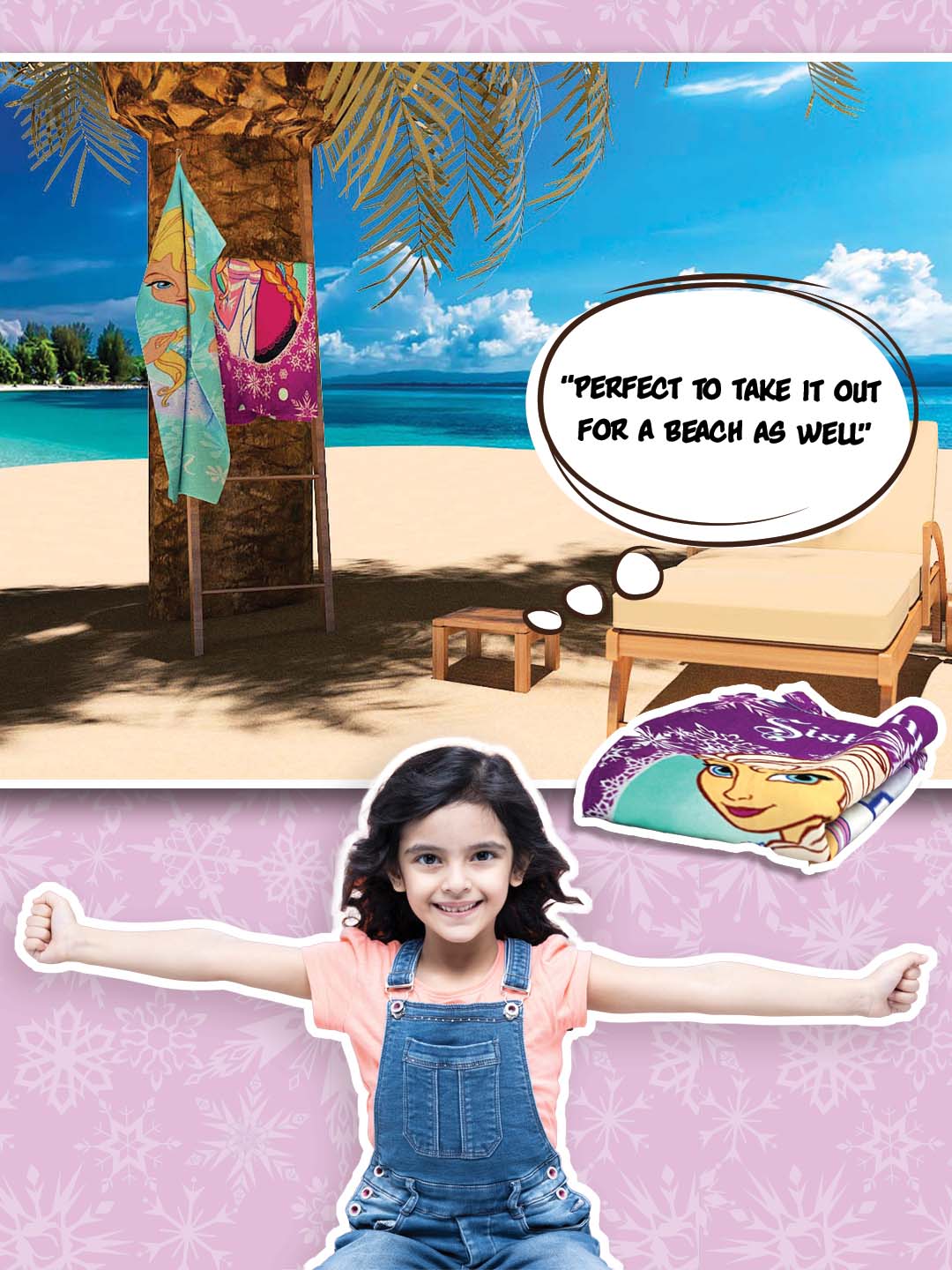 cotton towel for kids, soft and durable