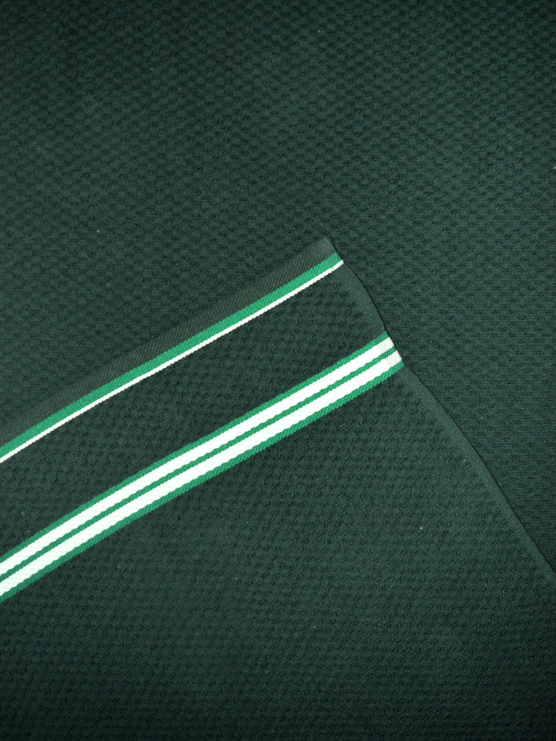 Dark Green Popcorn Textured Solid Bath Towel (Pack of 3) by Athom Living - Athom Living