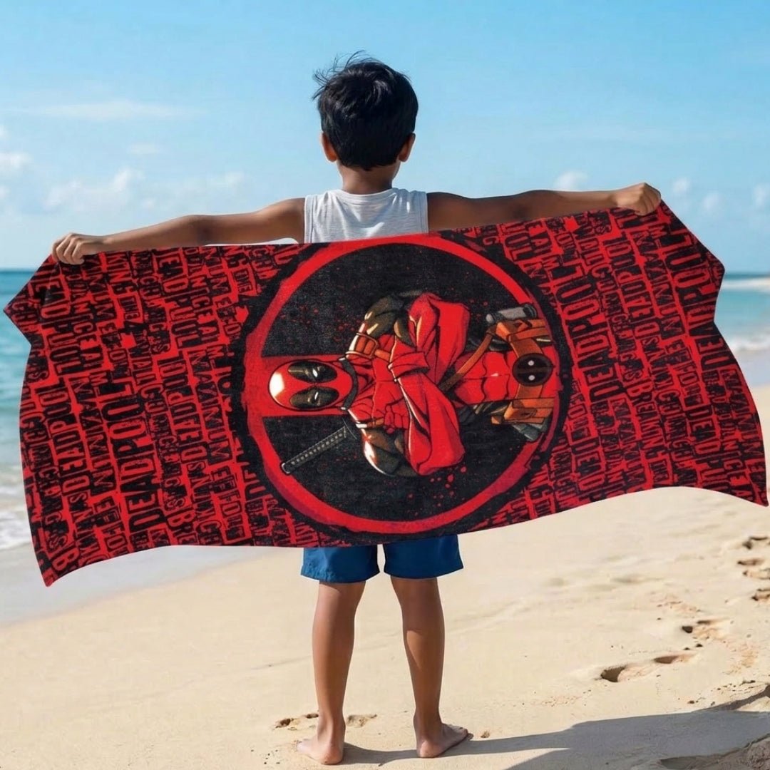 Deadpool Kids Cotton Bath Towel – Soft, Durable & Fun Design for Kids by Athom Living - Athom Living