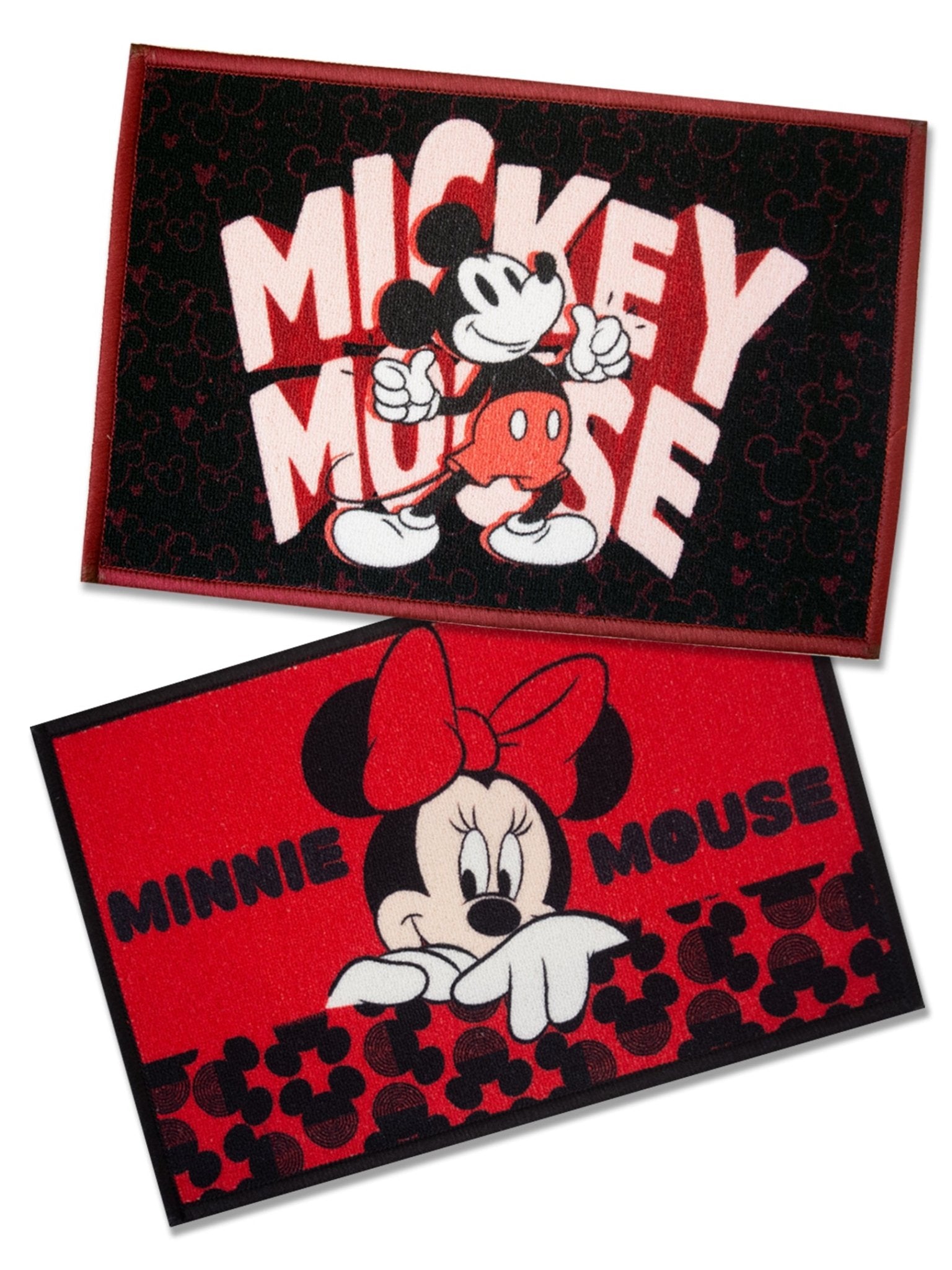 Disney Anti - Skid Bathmat – Set of 2 – "Mickey & Minnie Mouse" by Athom Living - Athom Living