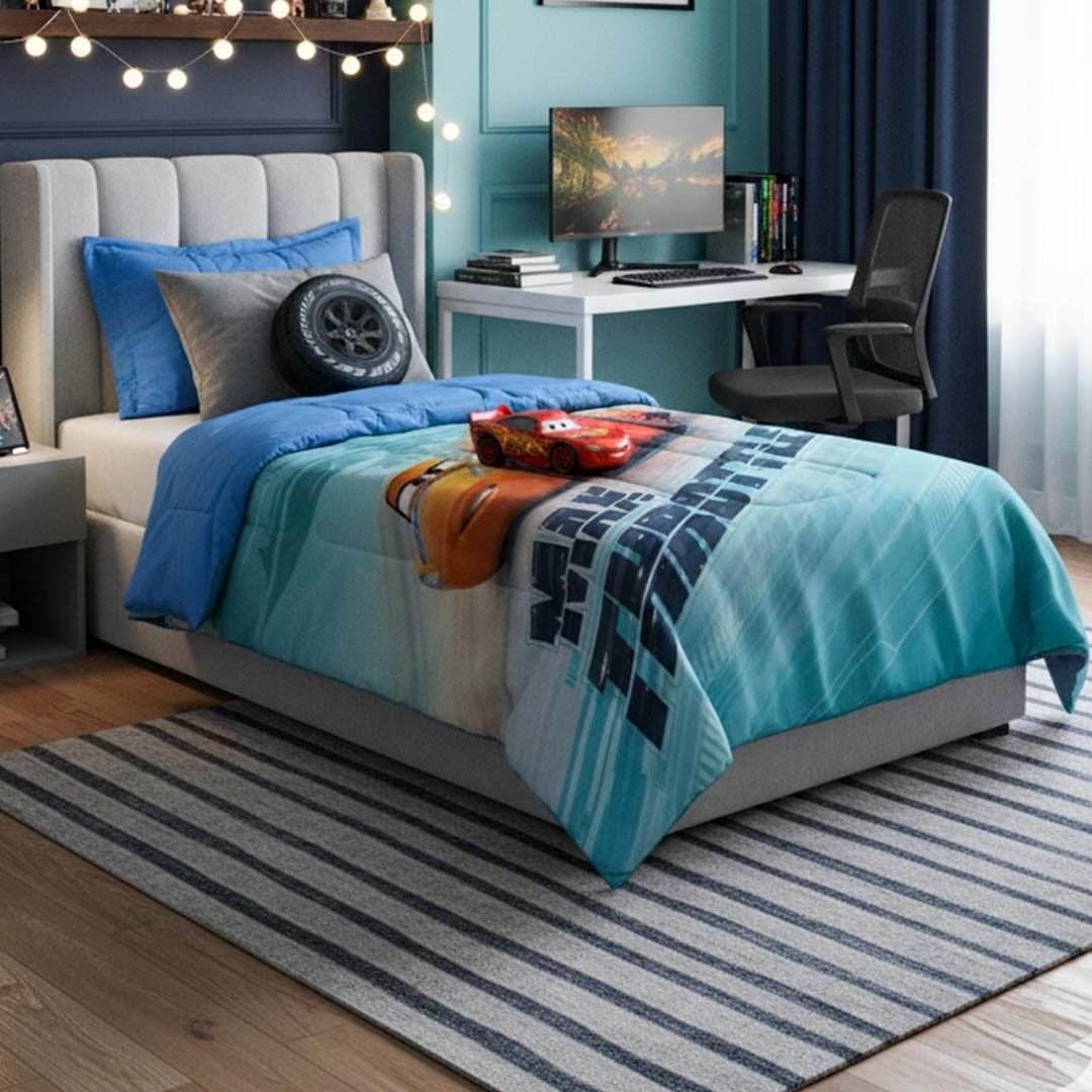 Disney Car Kids Comforter – Single – "Max Thorttle" by Athom Living - Athom Living