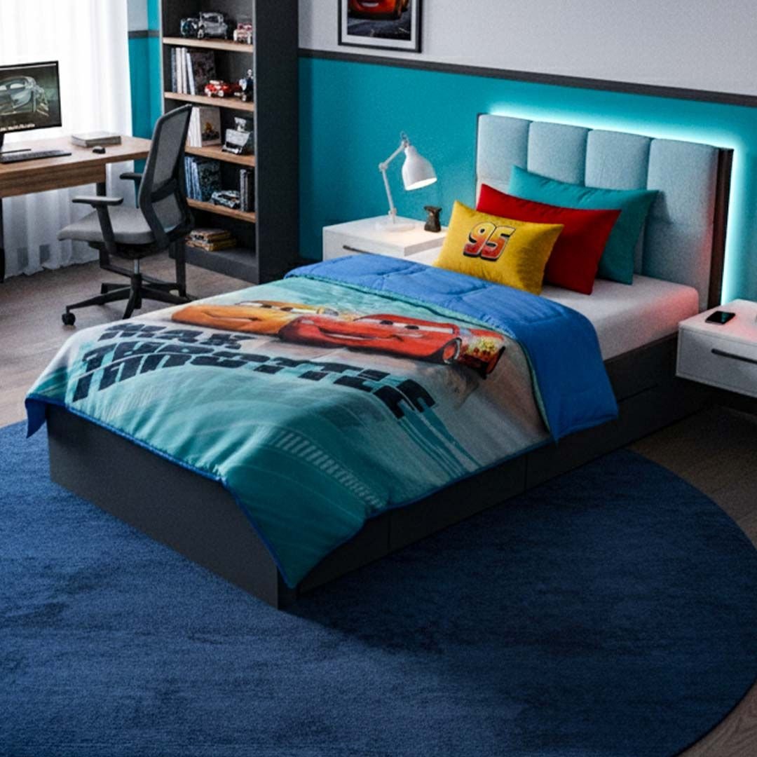 Disney Car Kids Comforter – Single – "Max Thorttle" by Athom Living - Athom Living