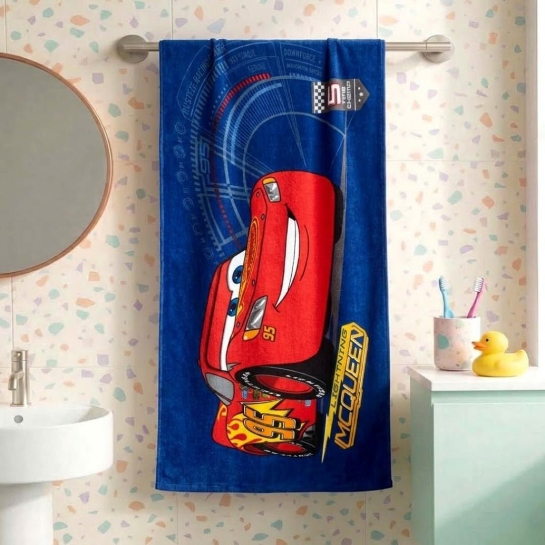 Disney Cars Kids Hooded and Bath Towel Combo by Athom Living - Athom Living