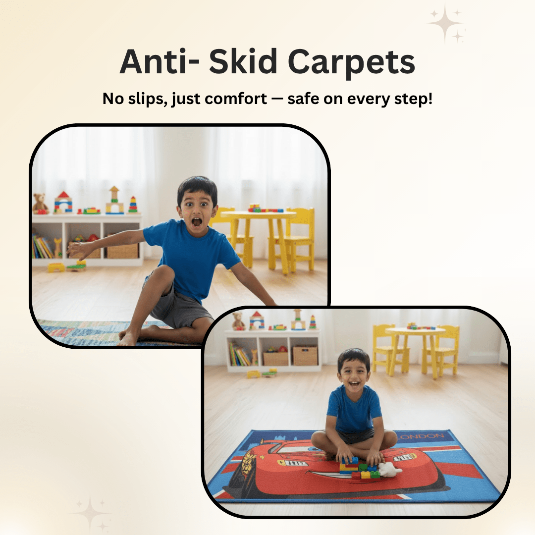 Disney Cars Themed Kids Carpet(90x150cm) by Athom Living - Athom Living