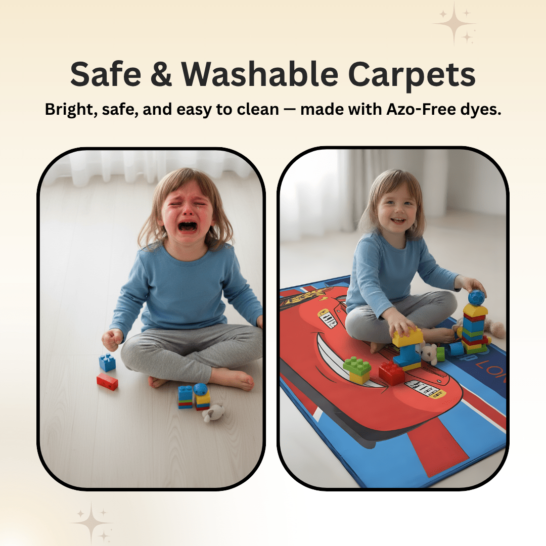 Disney Cars Themed Kids Carpet(90x150cm) by Athom Living - Athom Living