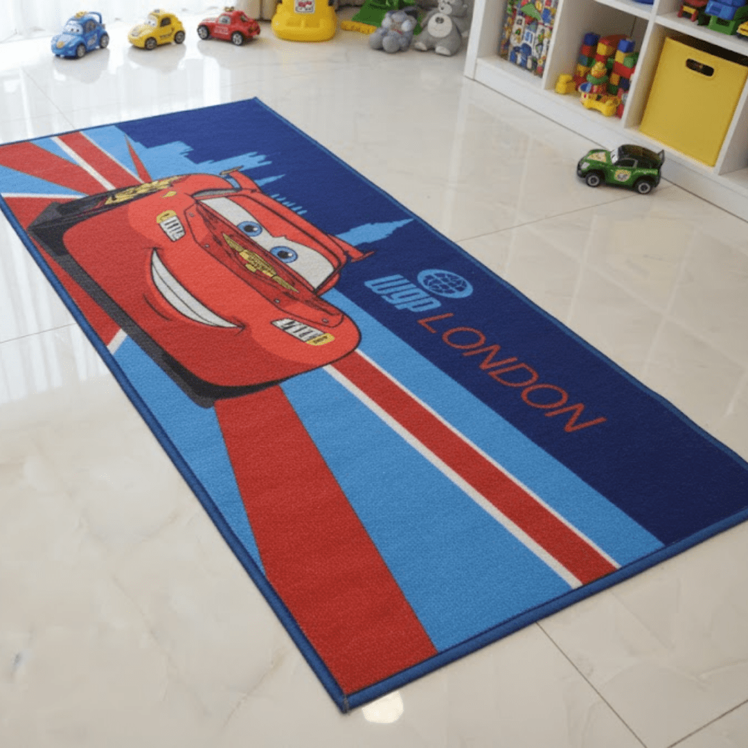 Disney Cars Themed Kids Runner Carpet(60x140 cm) by Athom Living - Athom Living