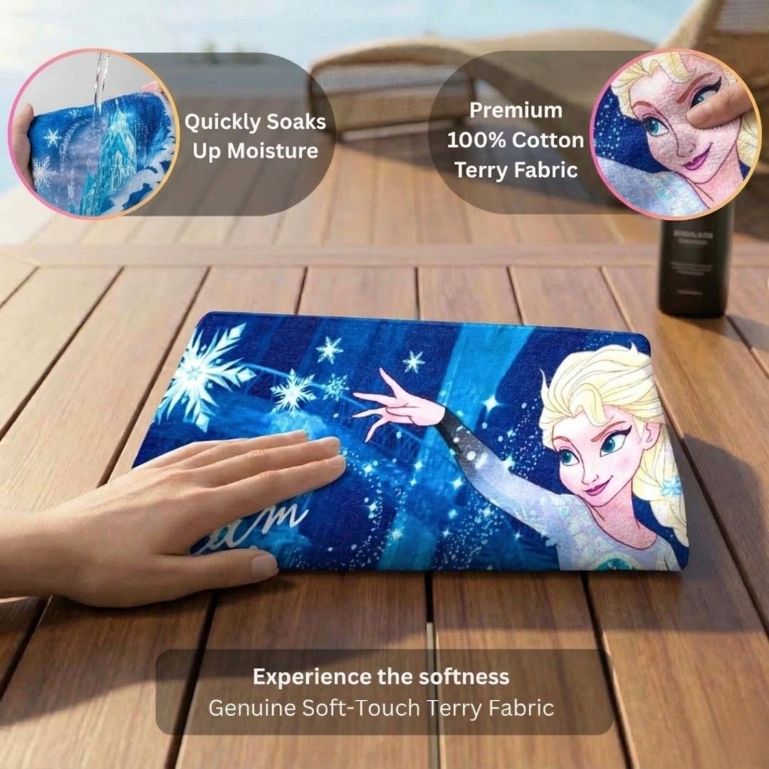 Disney Dream Of Magic Frozen Kids Cotton Bath Towel by Athom Living - Athom Living