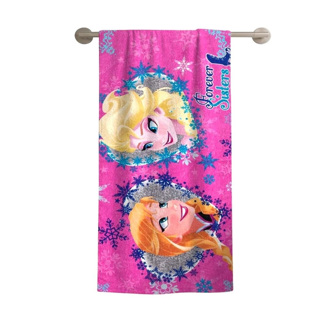 Disney Forever Sisters Frozen Kids Cotton Bath Towel by Athom Living - Athom Living