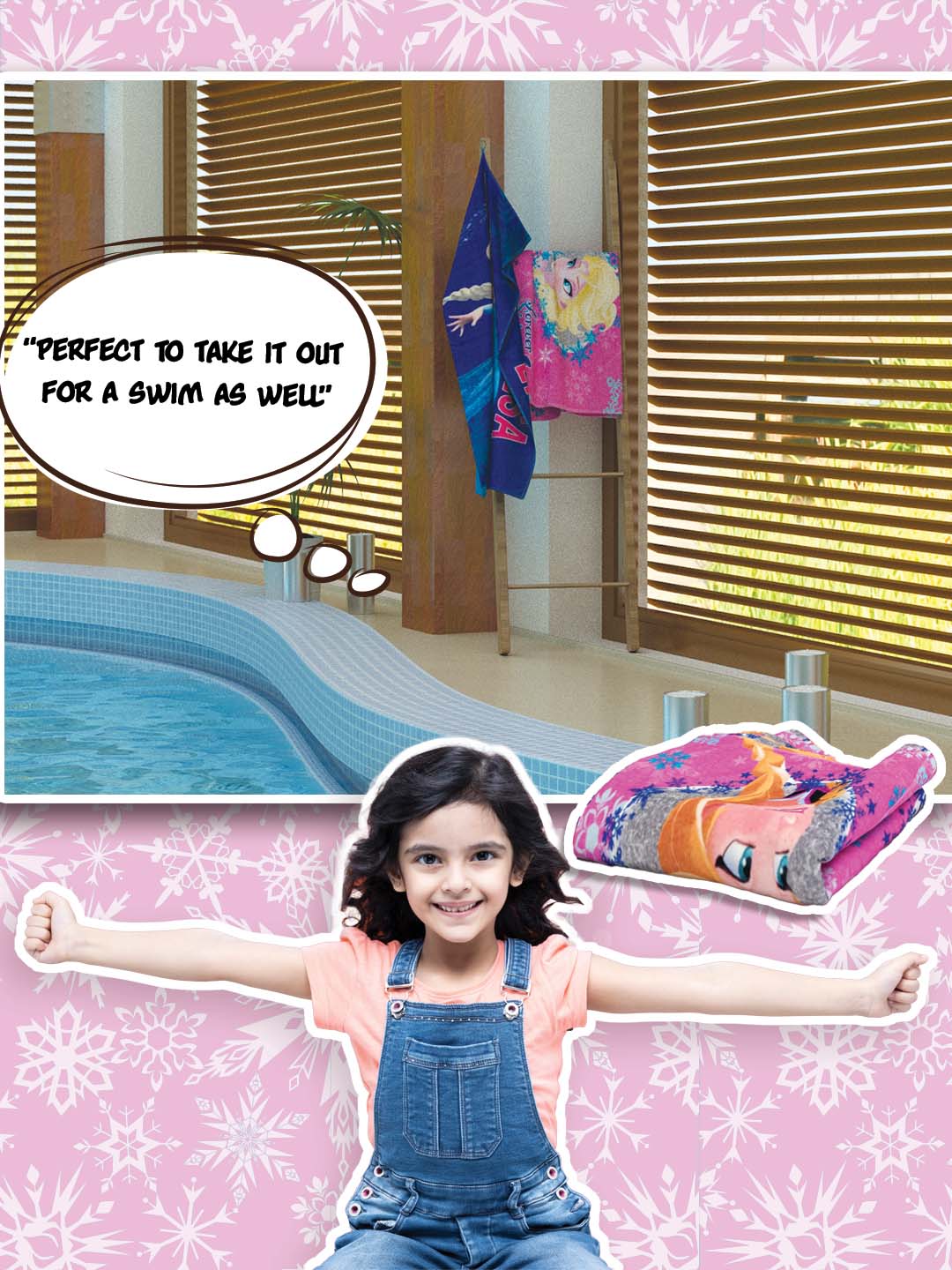 Disney Forever Sisters Frozen Kids Cotton Bath Towel by Athom Living - Athom Living