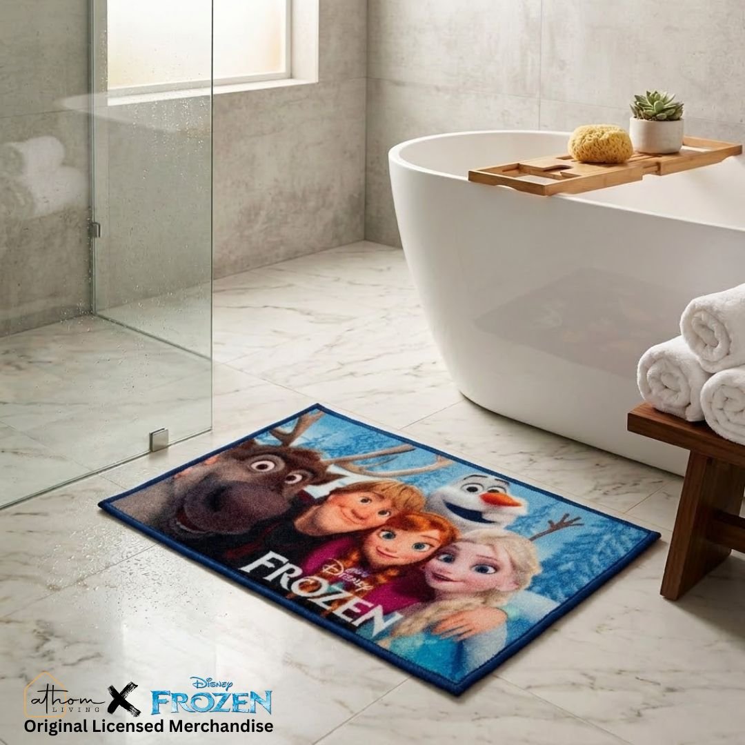 Disney Frozen Adventures Begin Here Kids Antislip Bathmat by Athom Living - Athom Living