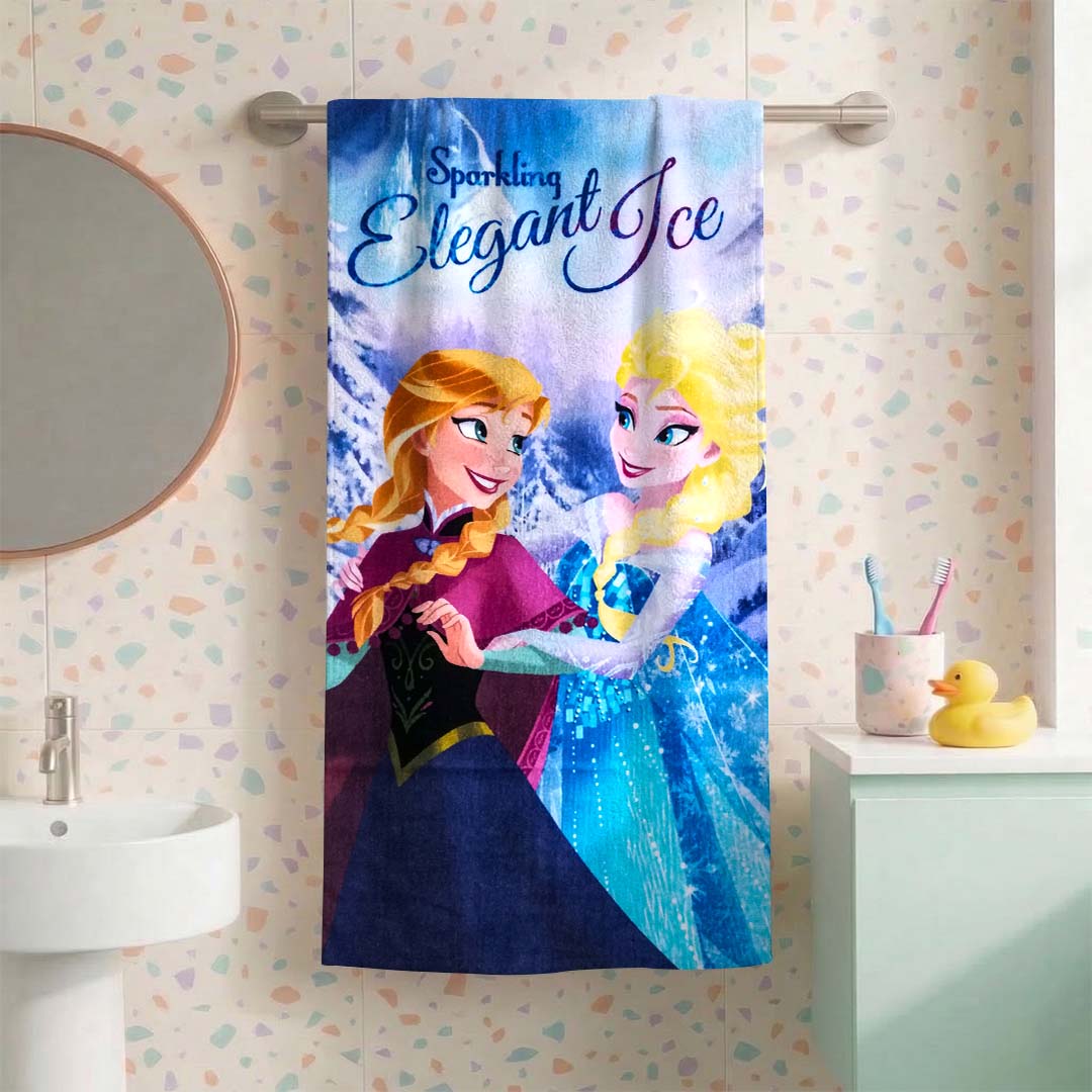 Disney Frozen 'Anna & Elsa' Kids Hooded Towel and Bath Towel Combo by Athom Living - Athom Living