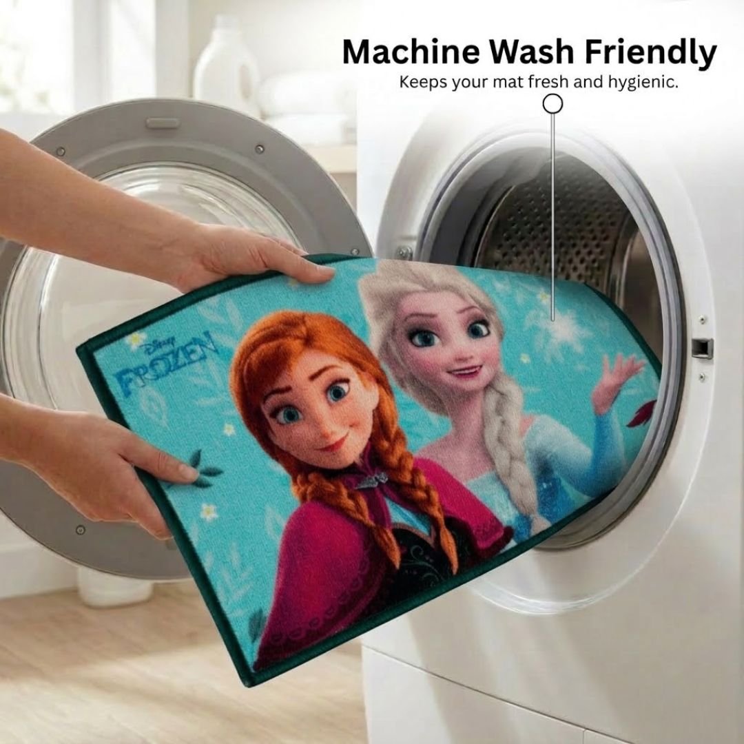 Disney Frozen Anna & Elsa "Magic and Adventure!" Anti - Slip Kids Bathmat by Athom Living - Athom Living