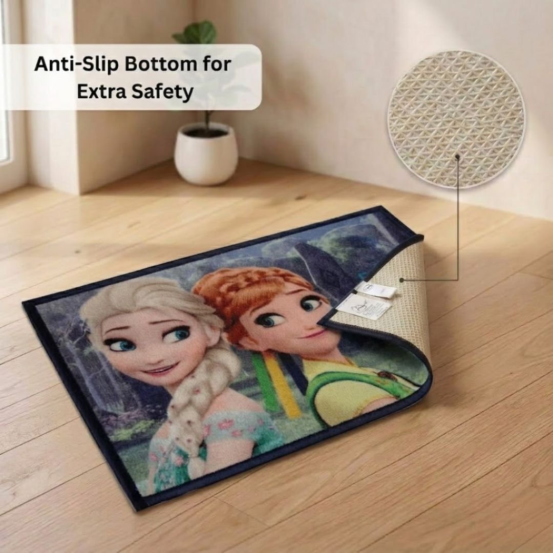 Disney Frozen Anna & Elsa "Strong Bond Strong Heart" Anti Slip Kids Bathmat by Athom Living - Athom Living
