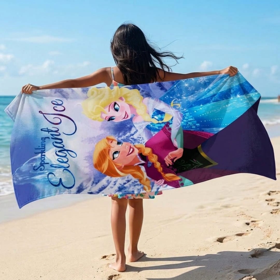 Disney Frozen Elegant Ice Kids Cotton Bath Towel by Athom Living - Athom Living