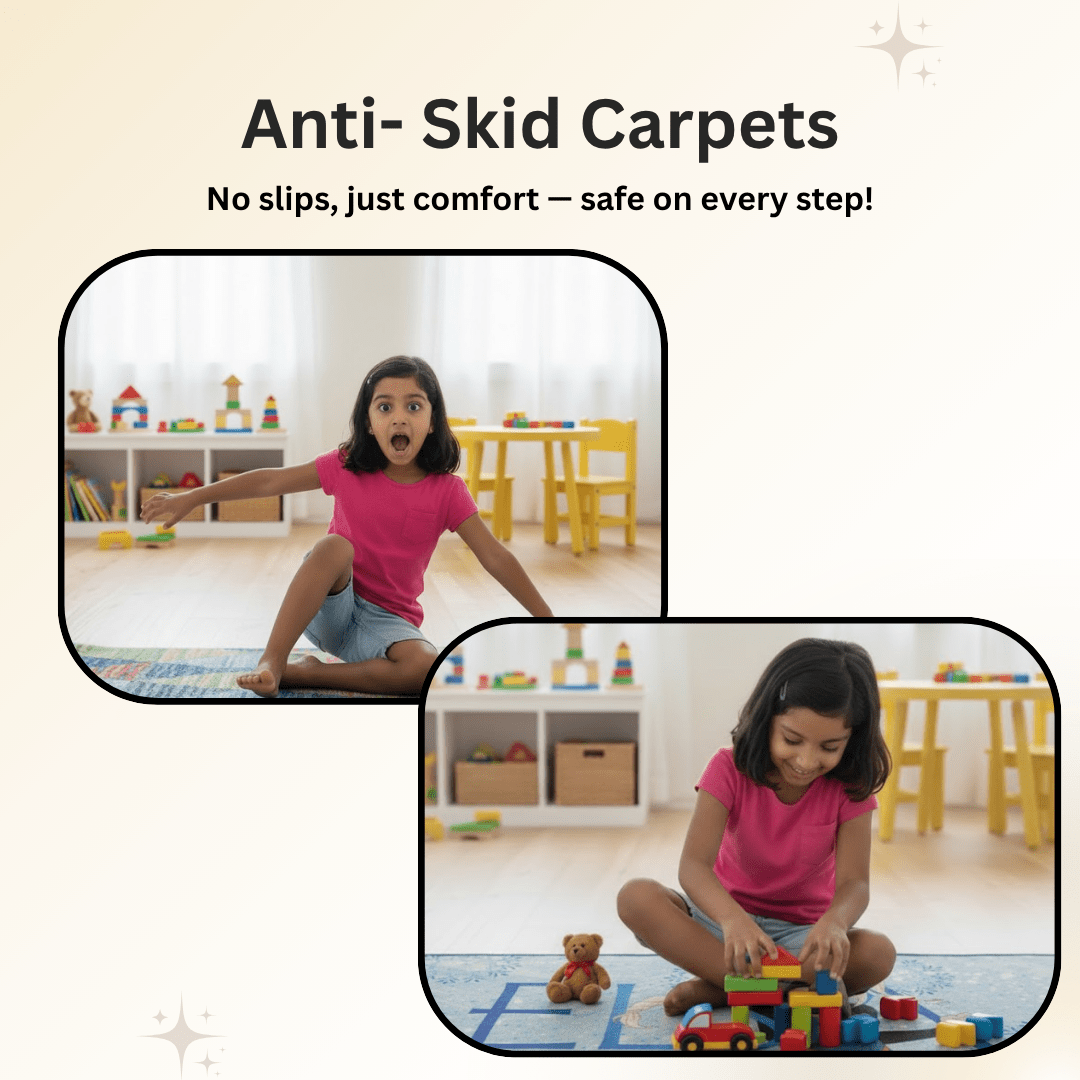 Disney Frozen Elsa Blue Runner Carpet for Kids(60x140 cm) by Athom Living - Athom Living