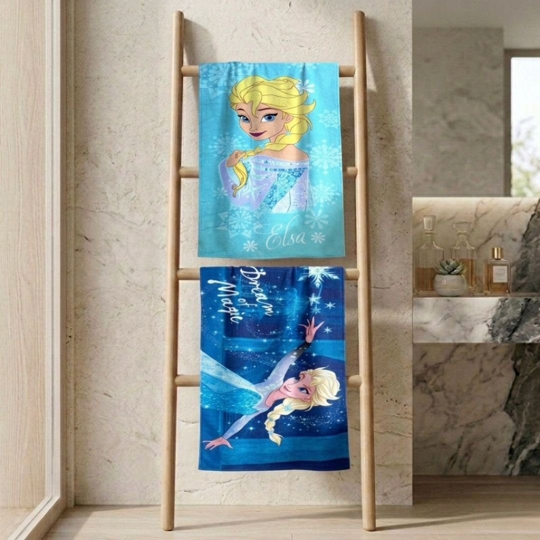 Disney Frozen "Elsa - Dream Of Magic" Kids Bath Towel Combo - Pack of 2 by Athom Living - Athom Living