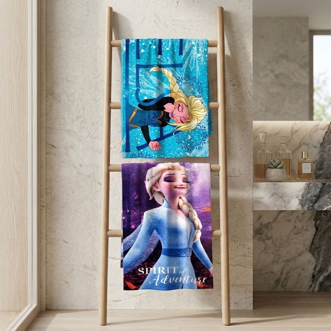 Disney Frozen Elsa Kids Bath Towel – Soft & Absorbent by Athom Living - Athom Living