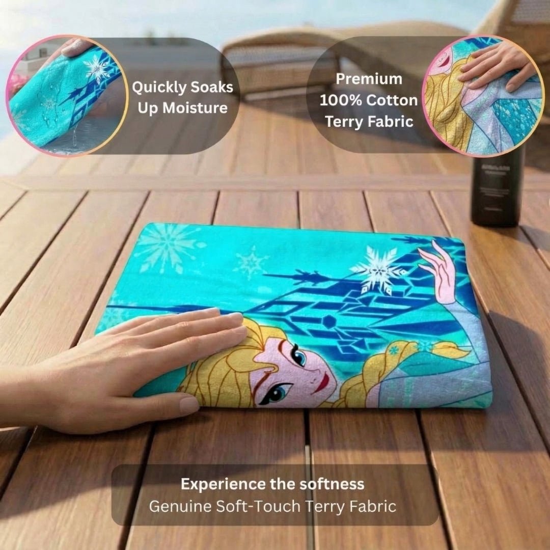 Disney Frozen Elsa Kids Cotton Bath Towel by Athom Living - Athom Living