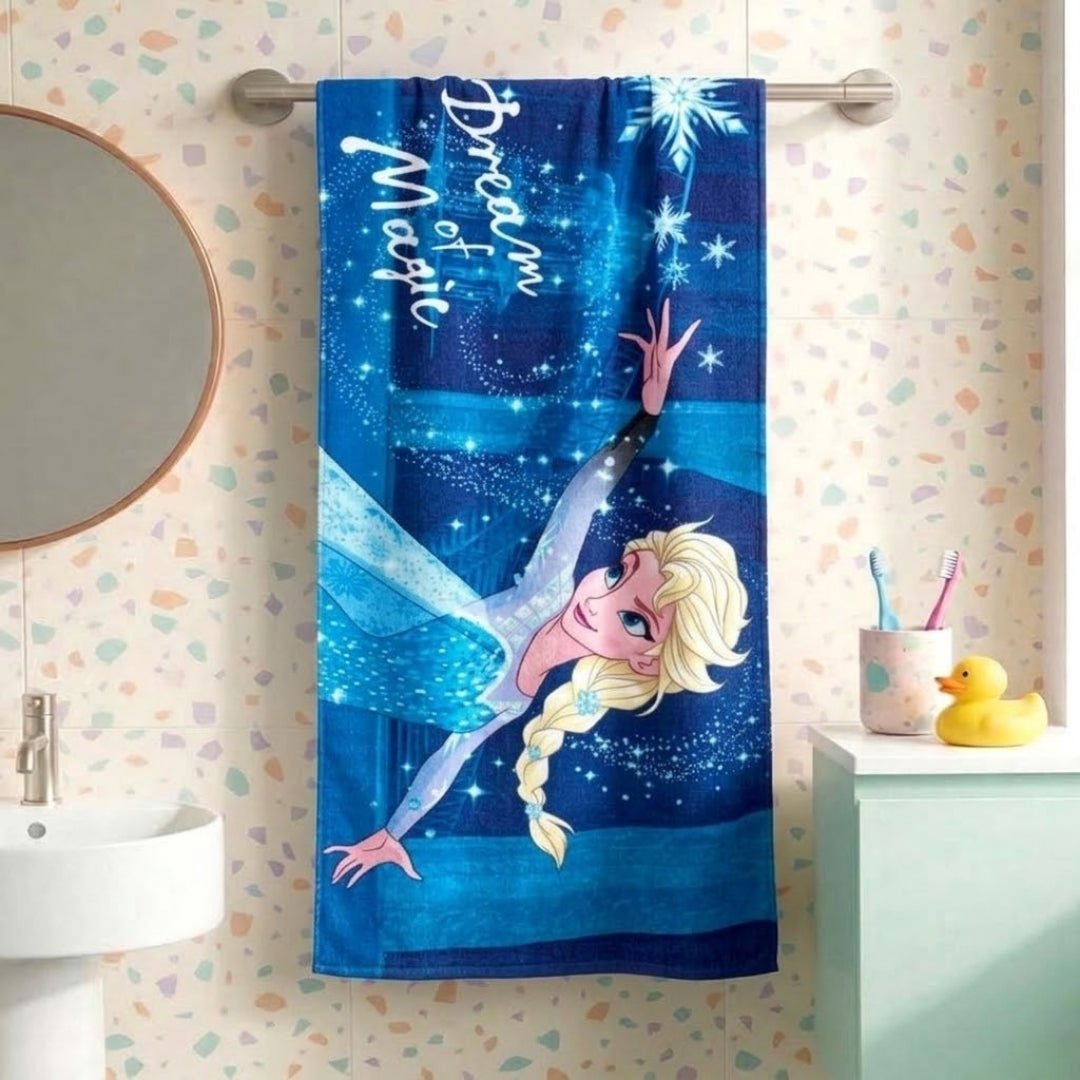Disney 'Frozen - Elsa' Kids Hooded Towel and Bath Towel Combo by Athom Living - Athom Living