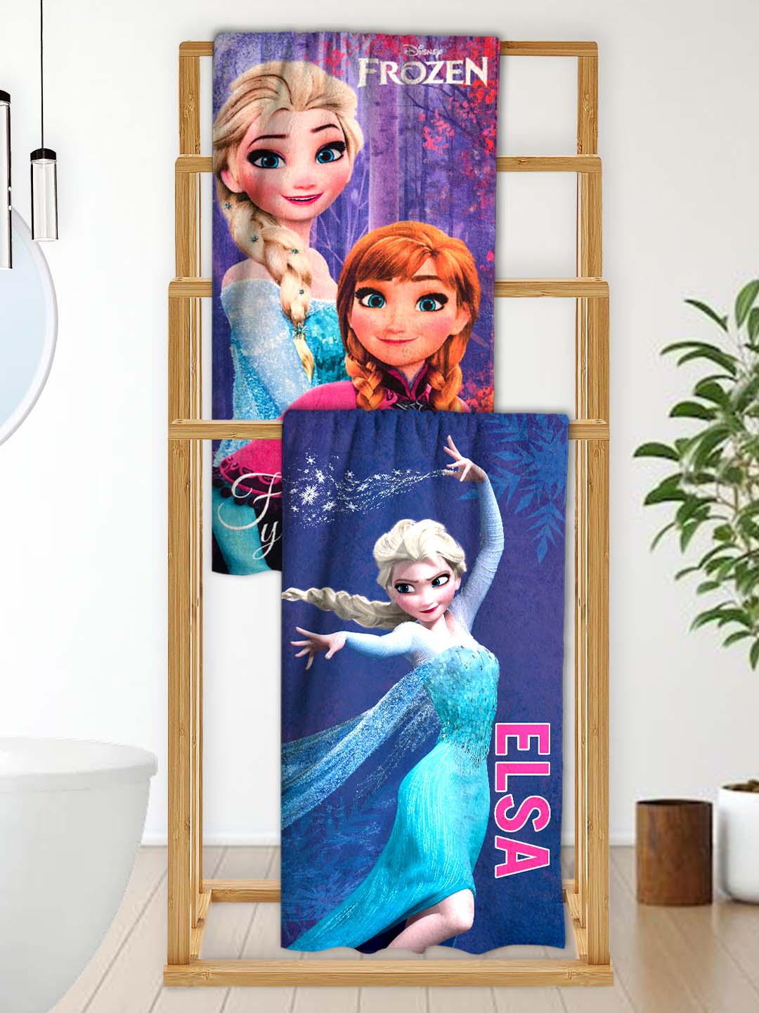 Disney Frozen "Follow Your Heart" Kids Bath Towel Combo - Pack of 2 by Athom Living - Athom Living