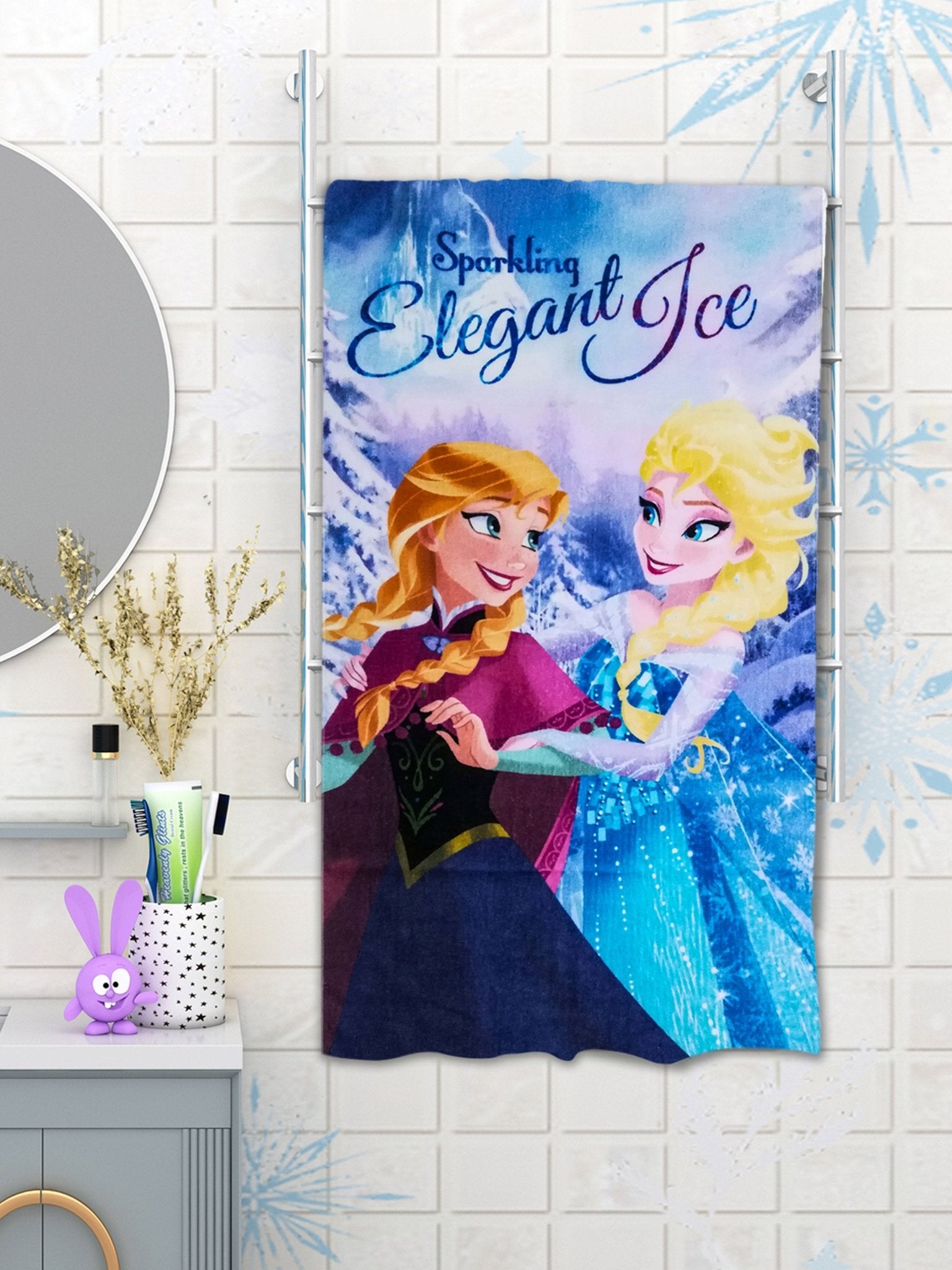 Disney Frozen Kids Bath Towel 350 GSM 60x120 cm - Athom Living