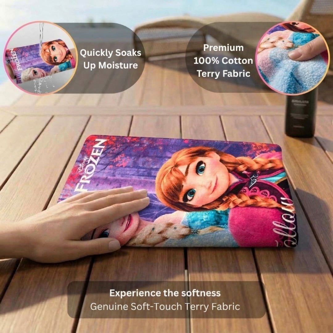 Disney Frozen Kids Bath Towel – Soft, Absorbent & Colorful by Athom Living - Athom Living