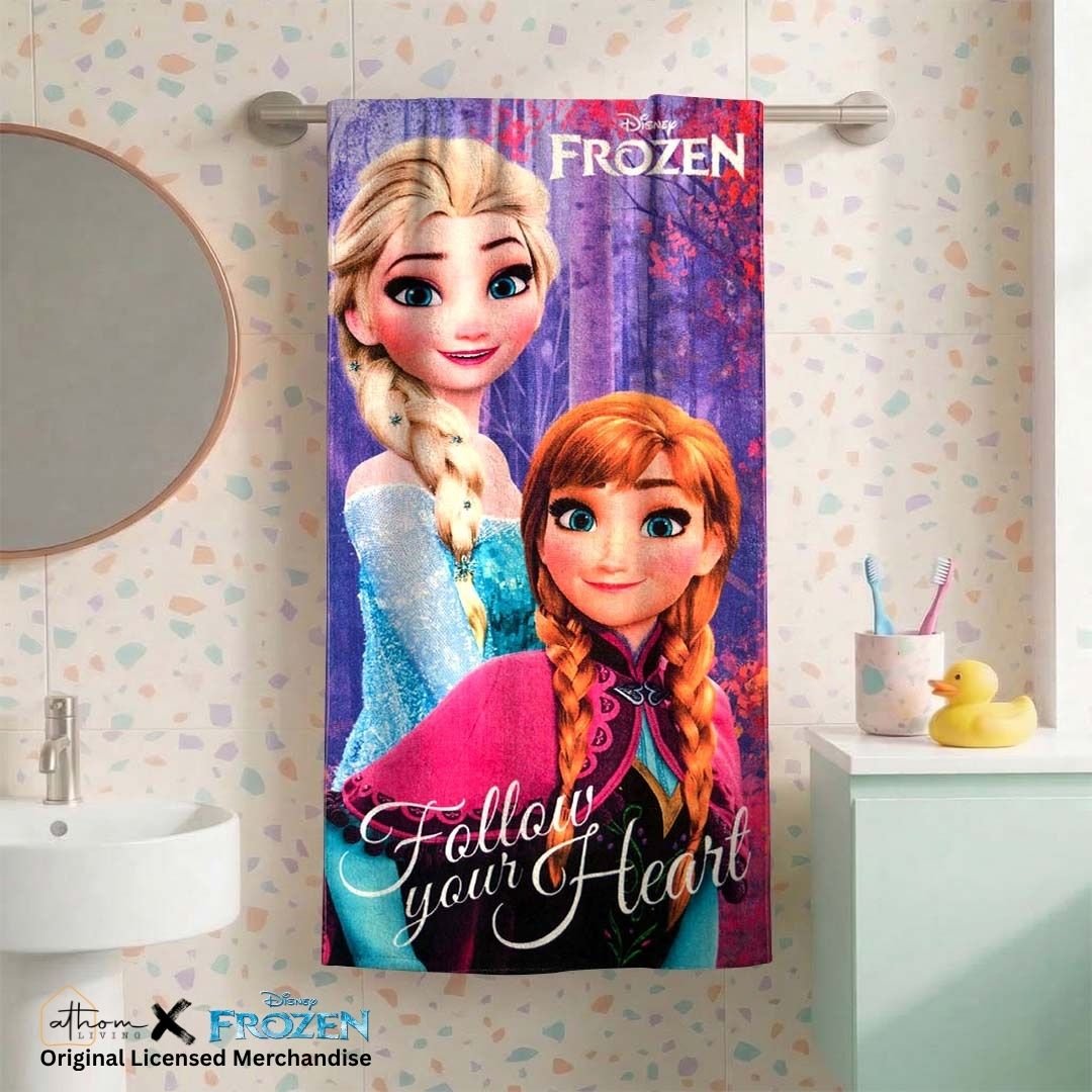 Disney Frozen Kids Bath Towel – Soft, Absorbent & Colorful by Athom Living - Athom Living