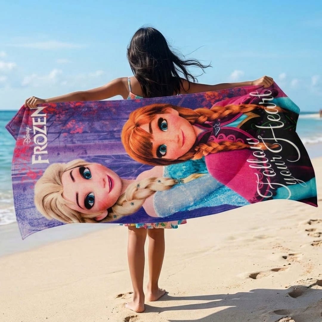 Disney Frozen Kids Bath Towel – Soft, Absorbent & Colorful by Athom Living - Athom Living