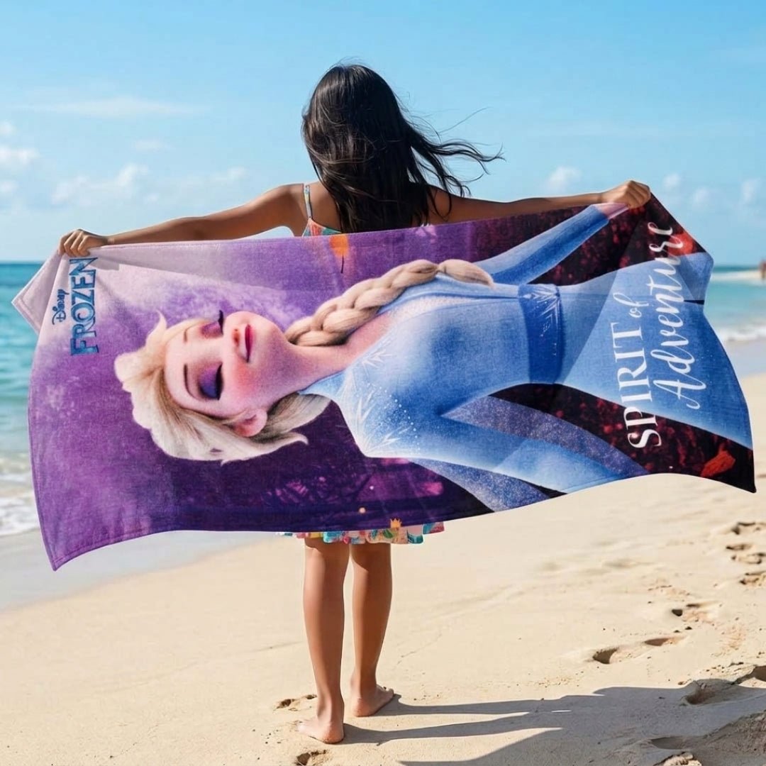 Disney Frozen Kids Bath Towel – Soft & Vibrant for Kids by Athom Living - Athom Living