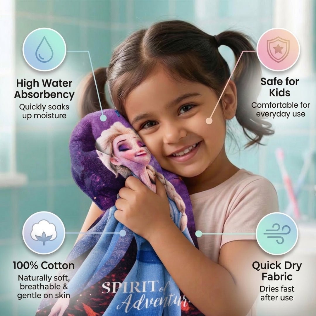 Disney Frozen Kids Bath Towel – Soft & Vibrant for Kids by Athom Living - Athom Living