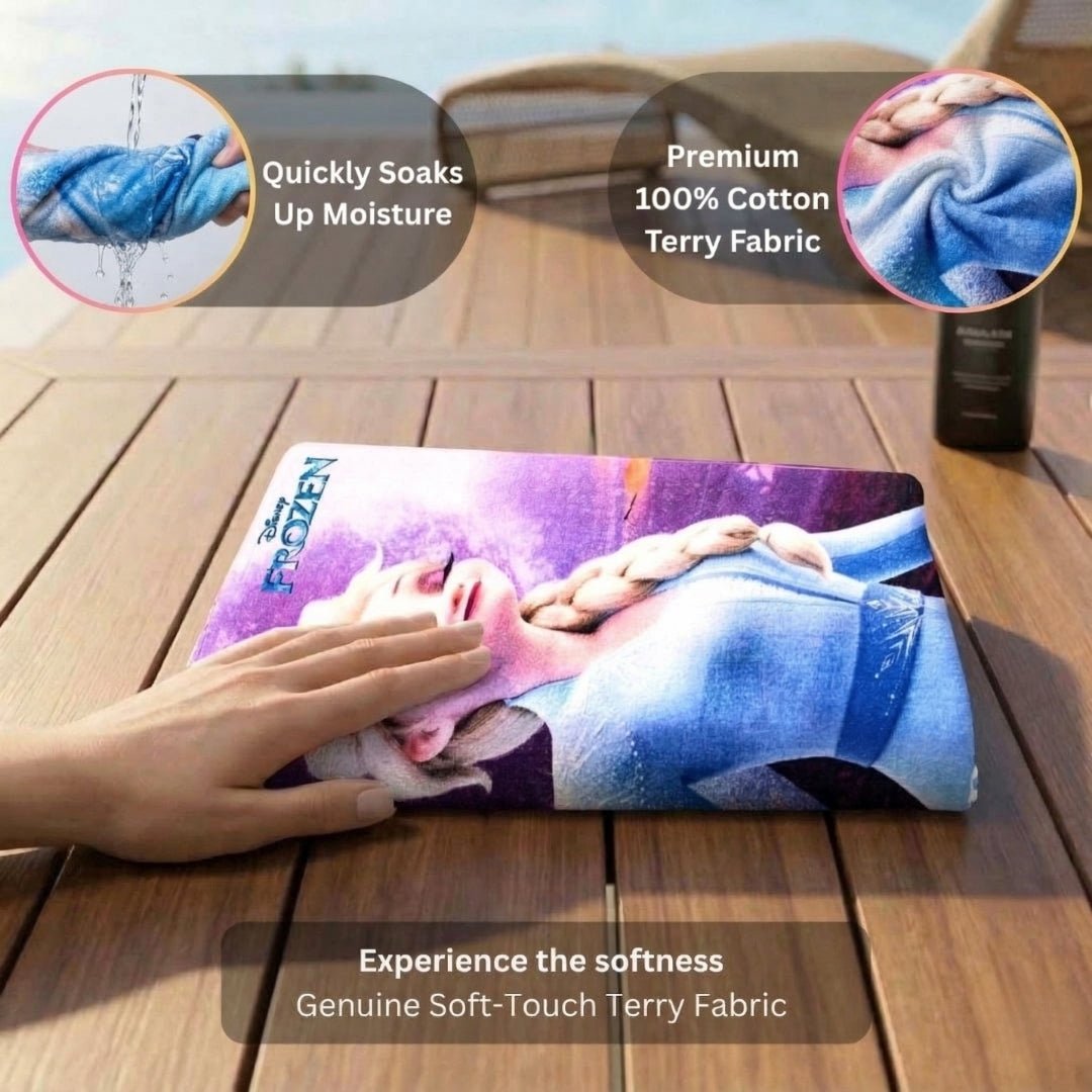 Disney Frozen Kids Bath Towel – Soft & Vibrant for Kids by Athom Living - Athom Living