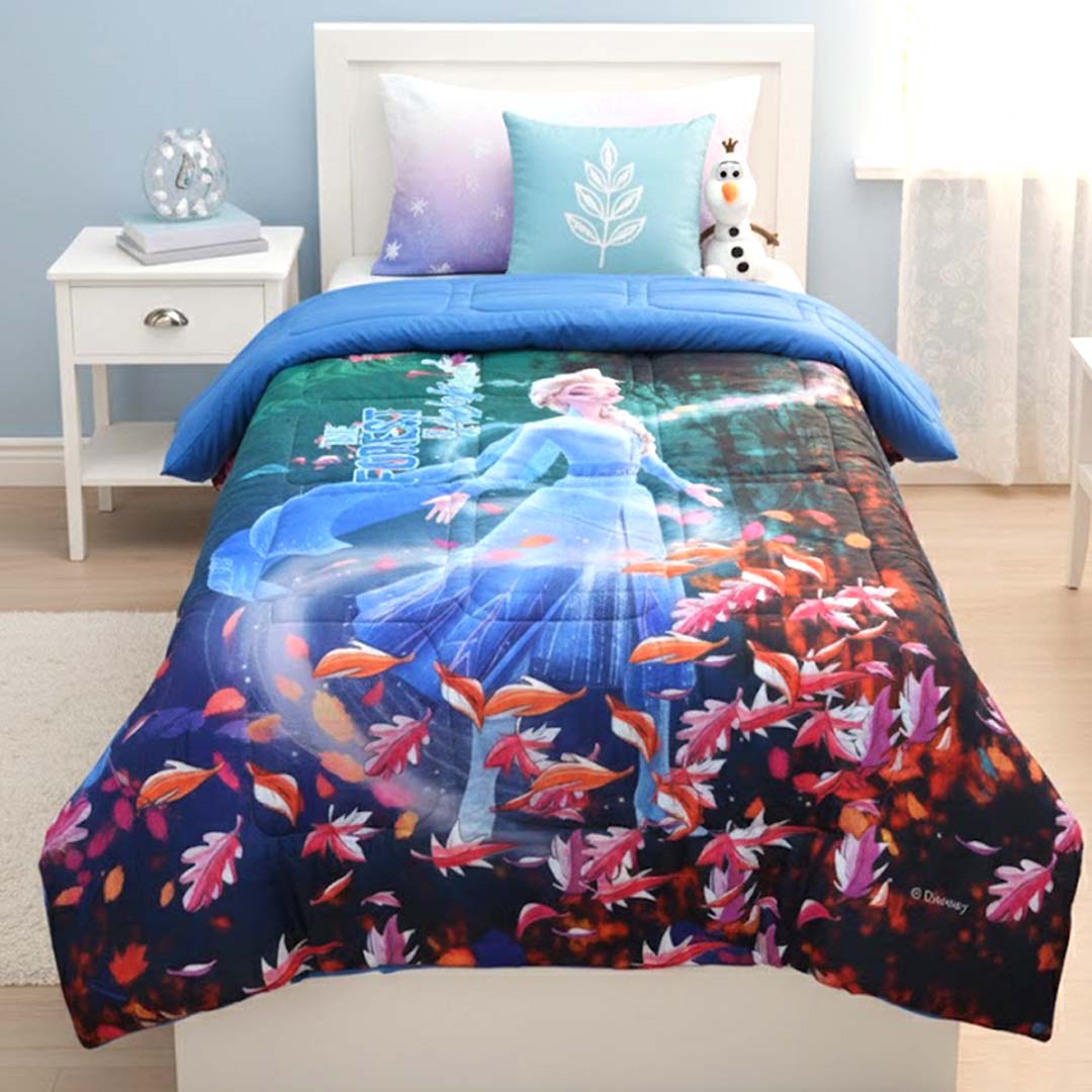 Disney Frozen Kids Comforter – Single – "Forest Is Awakened" by Athom Living - Athom Living