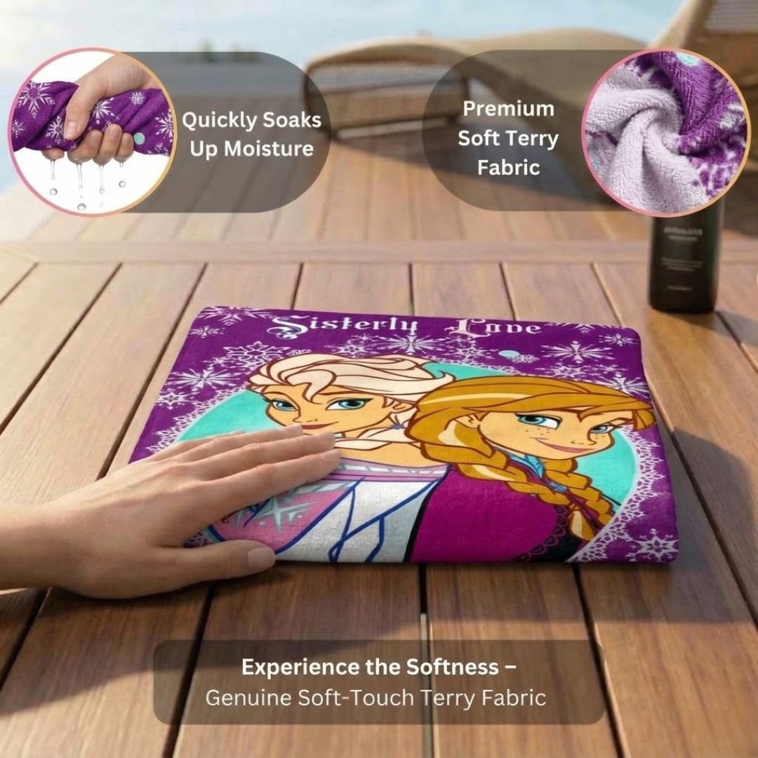Disney Frozen "Northern Lights A Glow" Kids Bath Towel Combo - Pack of 2 by Athom Living - Athom Living