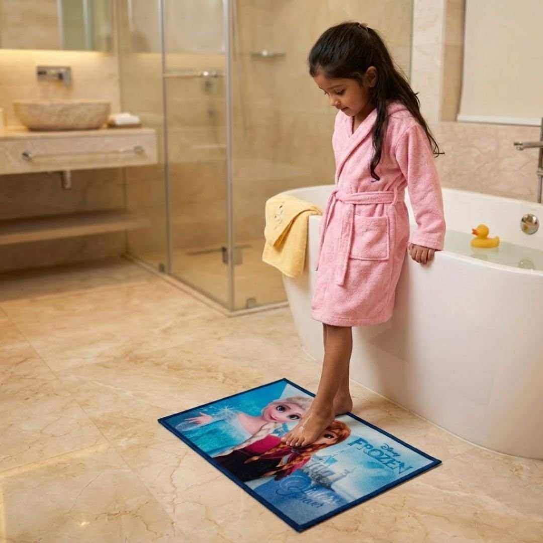 Disney Frozen Printed Elsa & Anna Kids Anti - Slip Bathmat by Athom Living - Athom Living