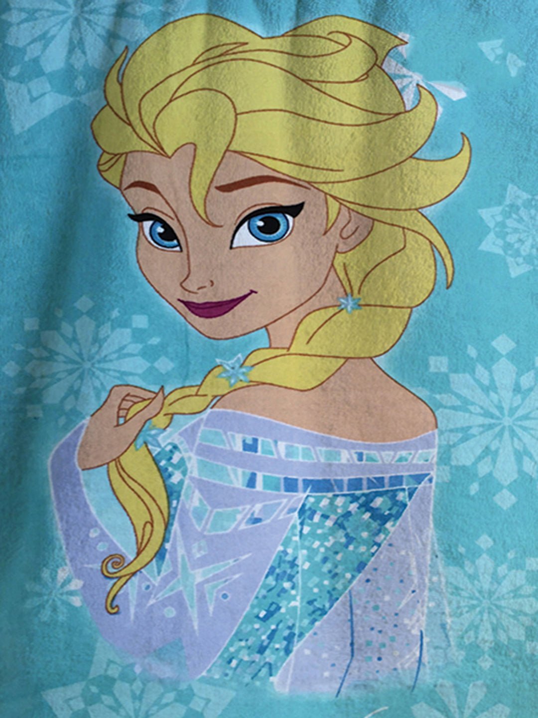 Disney Frozen "Shine Bright Like Elsa" Kids Cotton Bath Towel by Athom Living - Athom Living