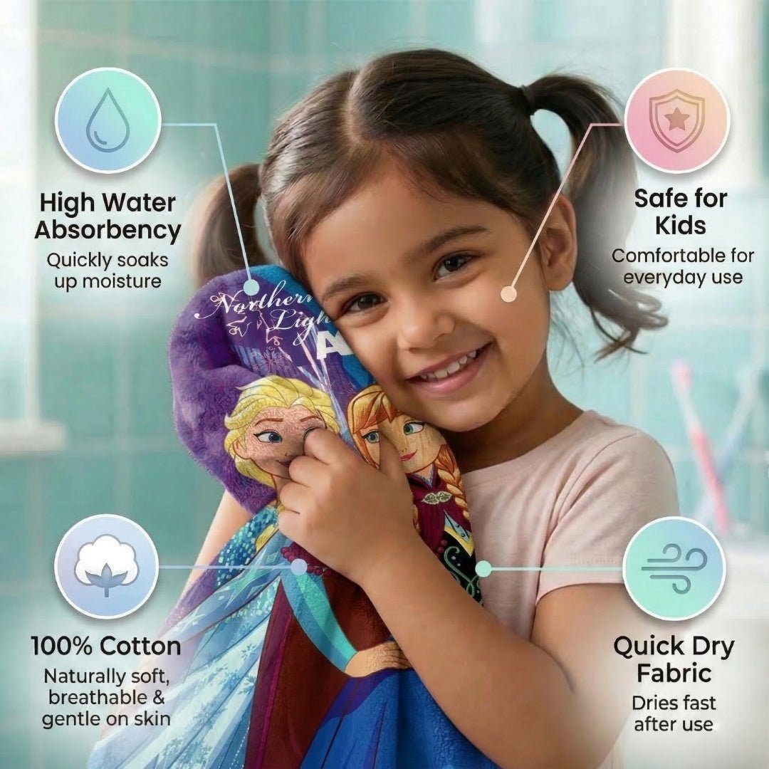 Disney Frozen Sisterly Love Elsa & Anna Kids Bath Towel Pack of 2 by Athom Living - Athom Living