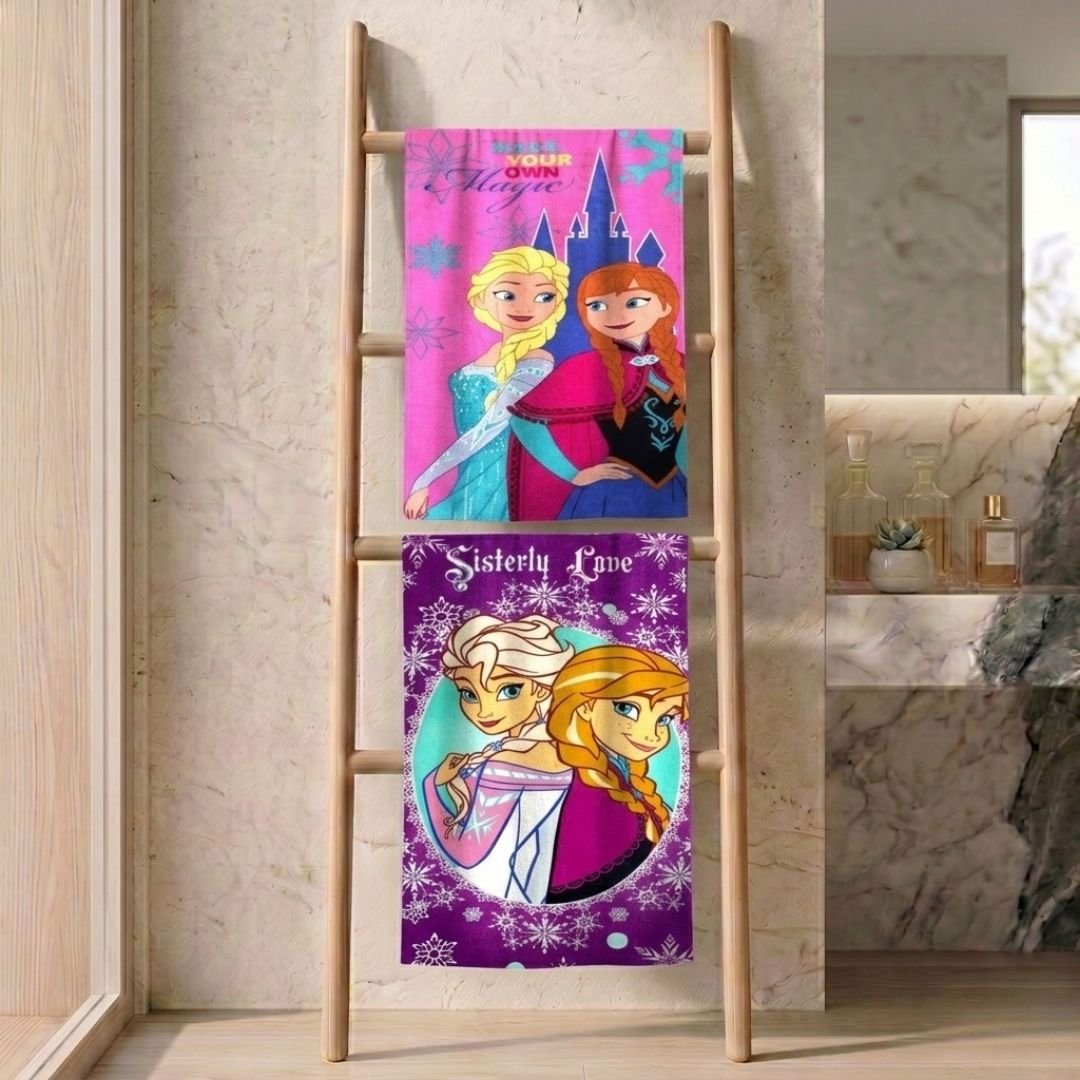 Disney Frozen "Sisterly Love" Kids Bath Towel Combo - Pack of 2 by Athom Living - Athom Living