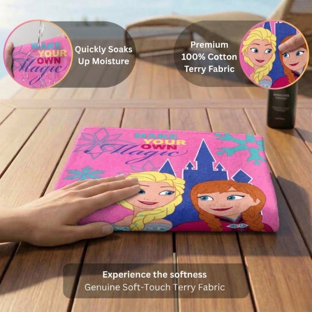 Disney Frozen "Sisterly Love" Kids Bath Towel Combo - Pack of 2 by Athom Living - Athom Living