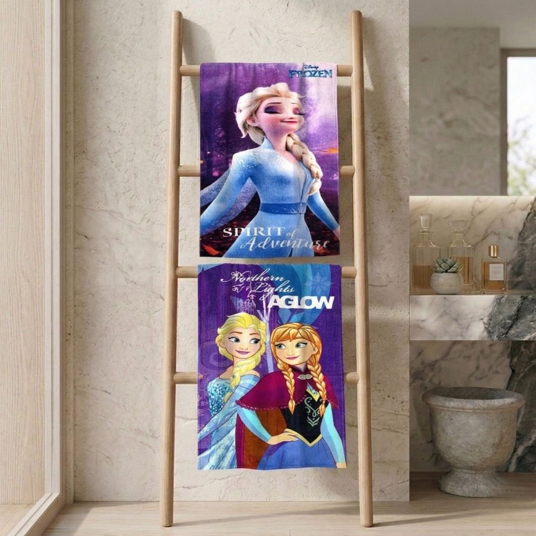 Disney Frozen Sister’s Themed Kids Bath Towel Set – Soft & Absorbent by Athom Living - Athom Living