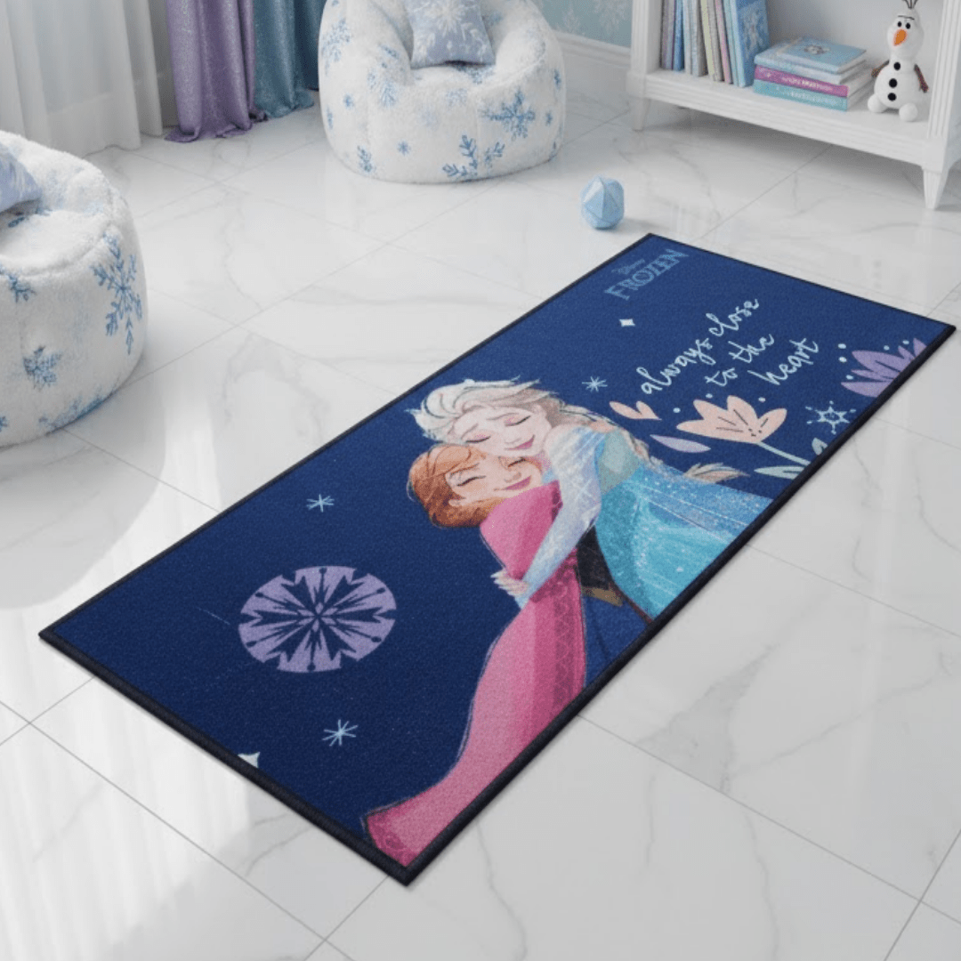 Disney Frozen Sisters Themed Kids Runner Carpet(60x140 cm) by Athom Living - Athom Living