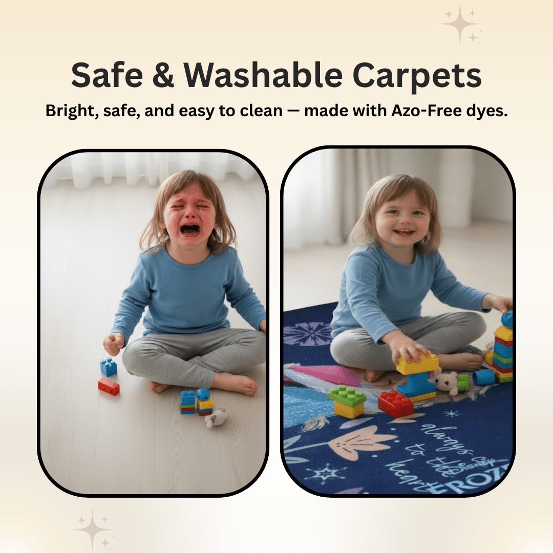 Disney Frozen Sisters Themed Kids Runner Carpet(60x140 cm) by Athom Living - Athom Living