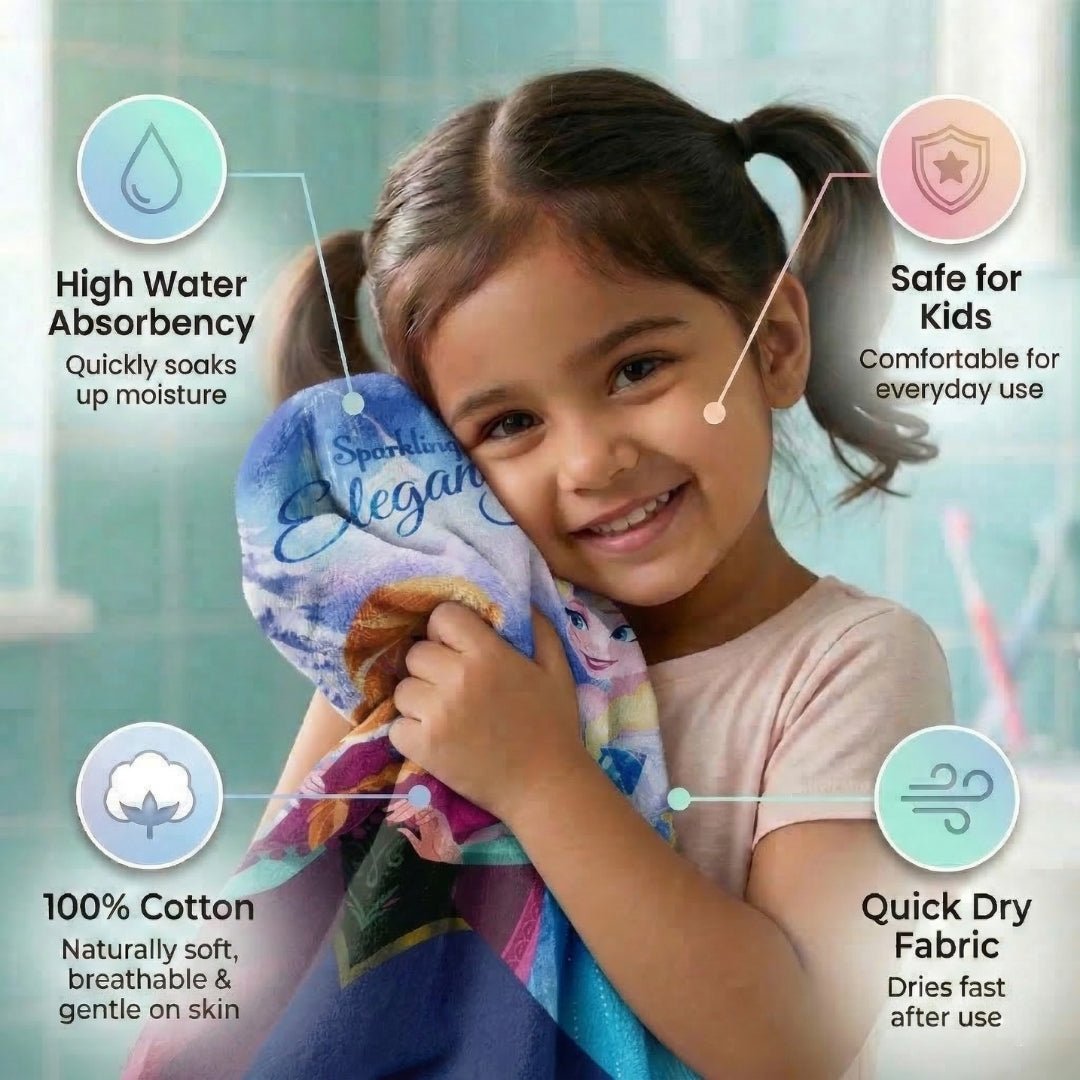 Disney Frozen "Sparkling Elegant Ice" Kids Bath Mat Combo - Pack of 2 by Athom Living - Athom Living