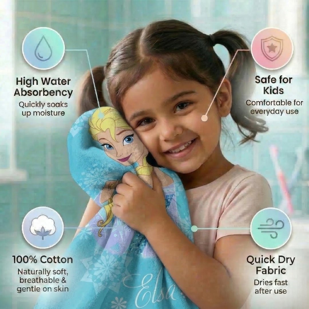 Disney Frozen "Spirit Of Adventure" Kids Bath Towel Combo - Pack of 2 by Athom Living - Athom Living