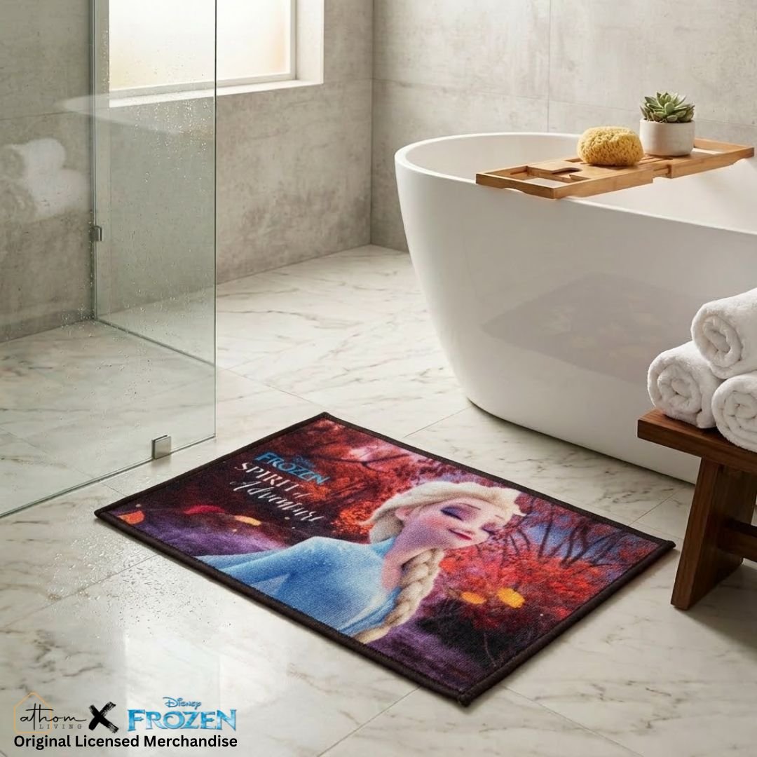 Disney Frozen Sprit of Adventure Kids Premium Bathmat by Athom Living - Athom Living