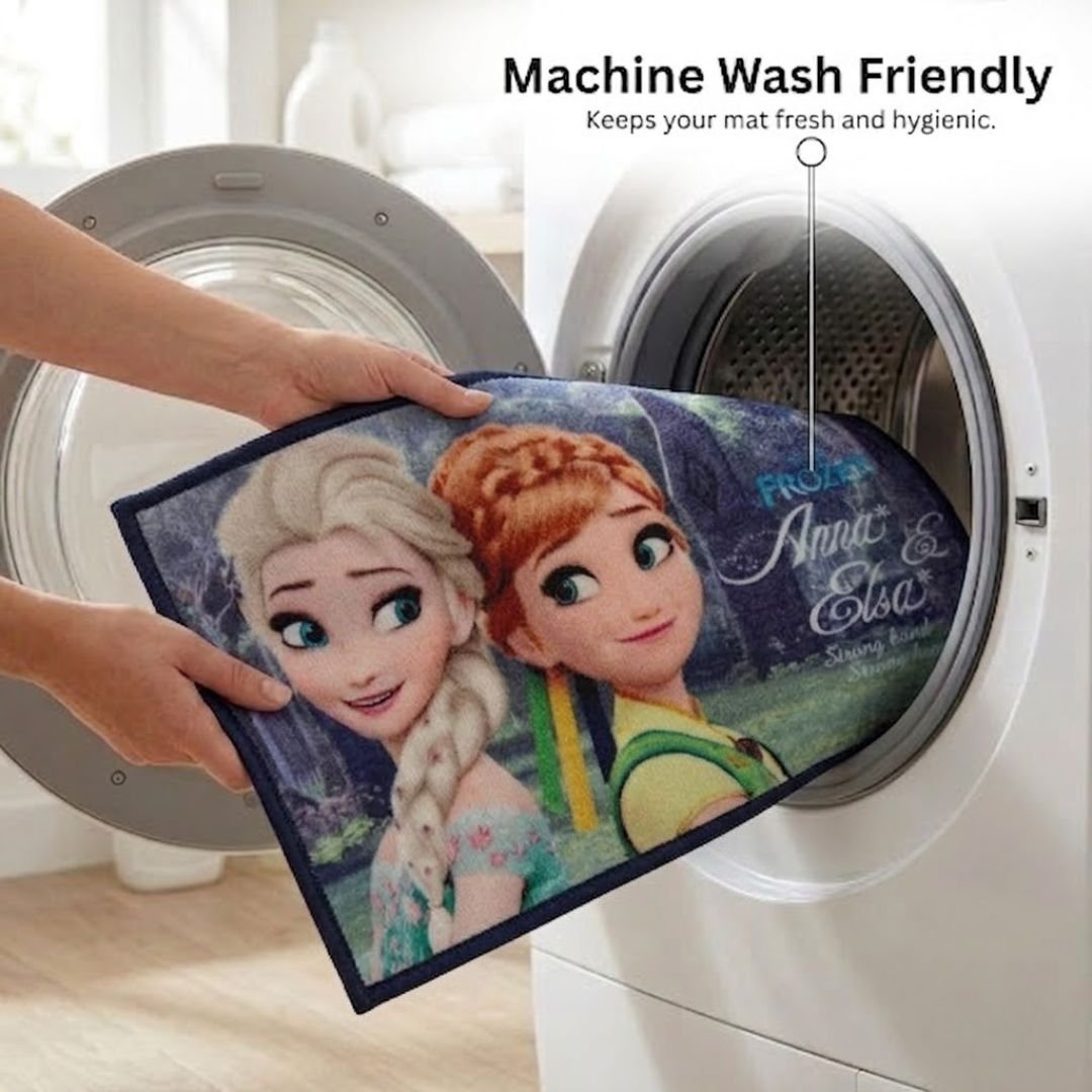 Disney Frozen Sprit of Adventure with Frozen Sisters Kids Bathmat Pack of 2 by Athom Living - Athom Living