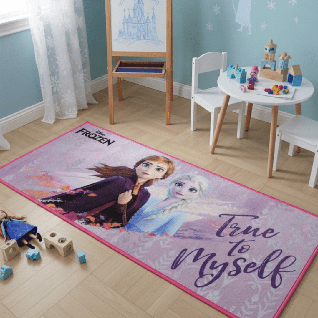 Disney Frozen Themed Kids Runner Carpet(60x140 cm) by Athom Living - Athom Living