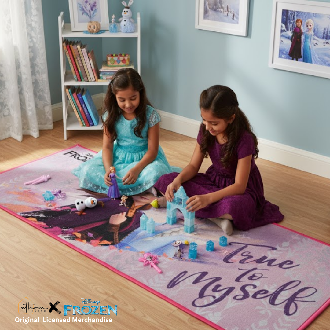 Disney Frozen Themed Kids Runner Carpet(60x140 cm) by Athom Living - Athom Living