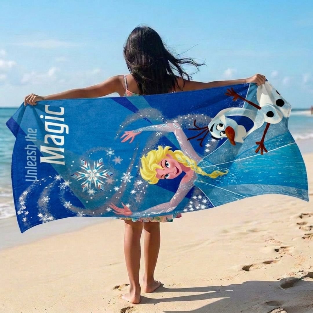 Disney Frozen Unleash the Magic Kids Cotton Bath Towel by Athom Living - Athom Living