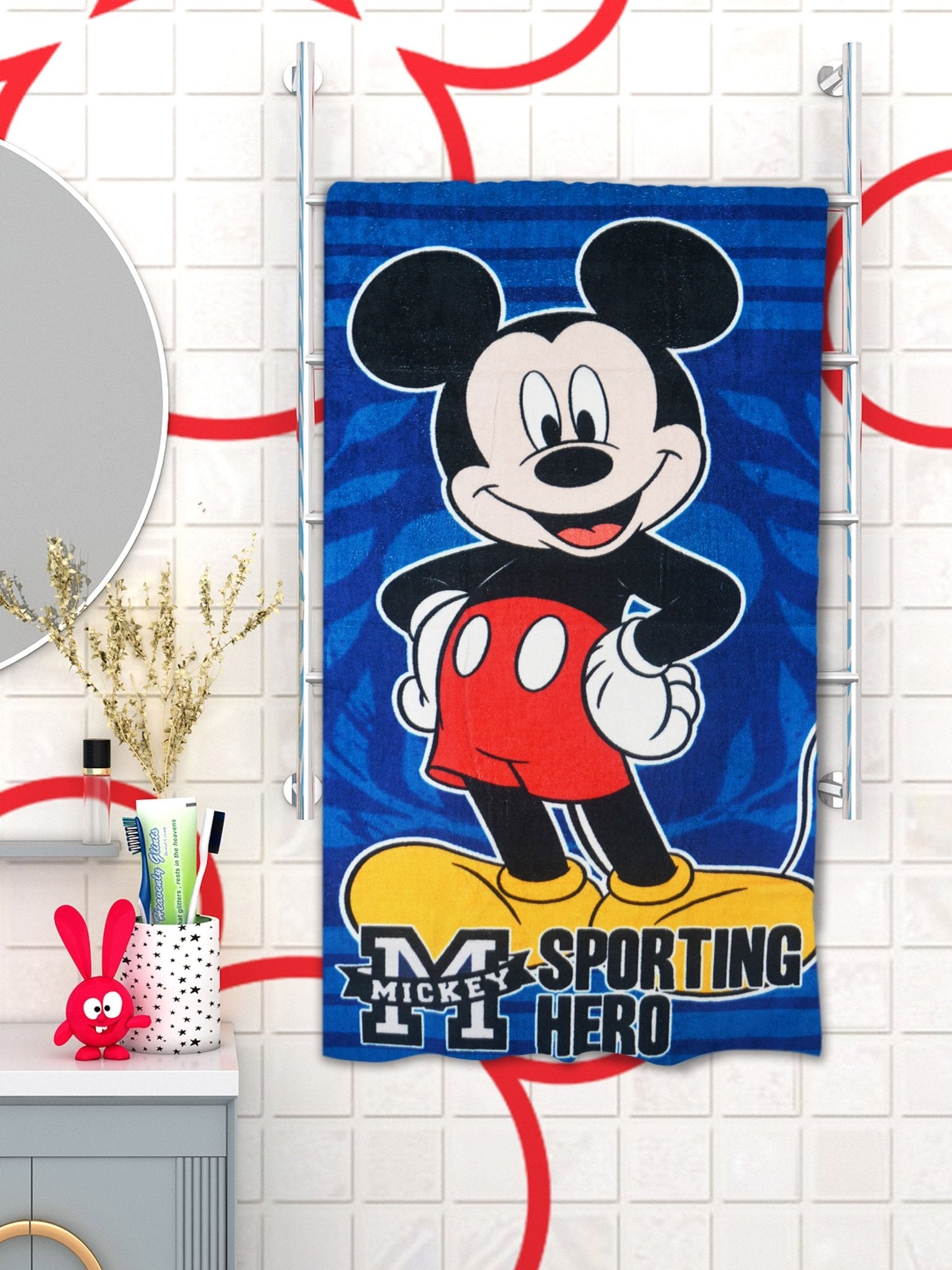 Disney Mickey Mouse Kids Cotton Bath Towel by Athom Living - Athom Living