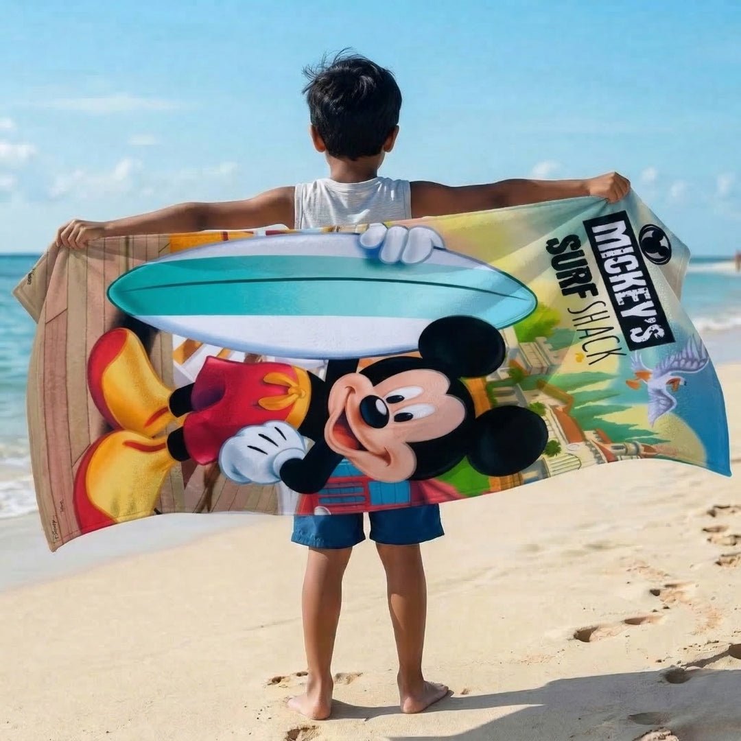 Disney Mickey Mouse Kids Cotton Bath Towel – Soft & Absorbent by Athom Living - Athom Living